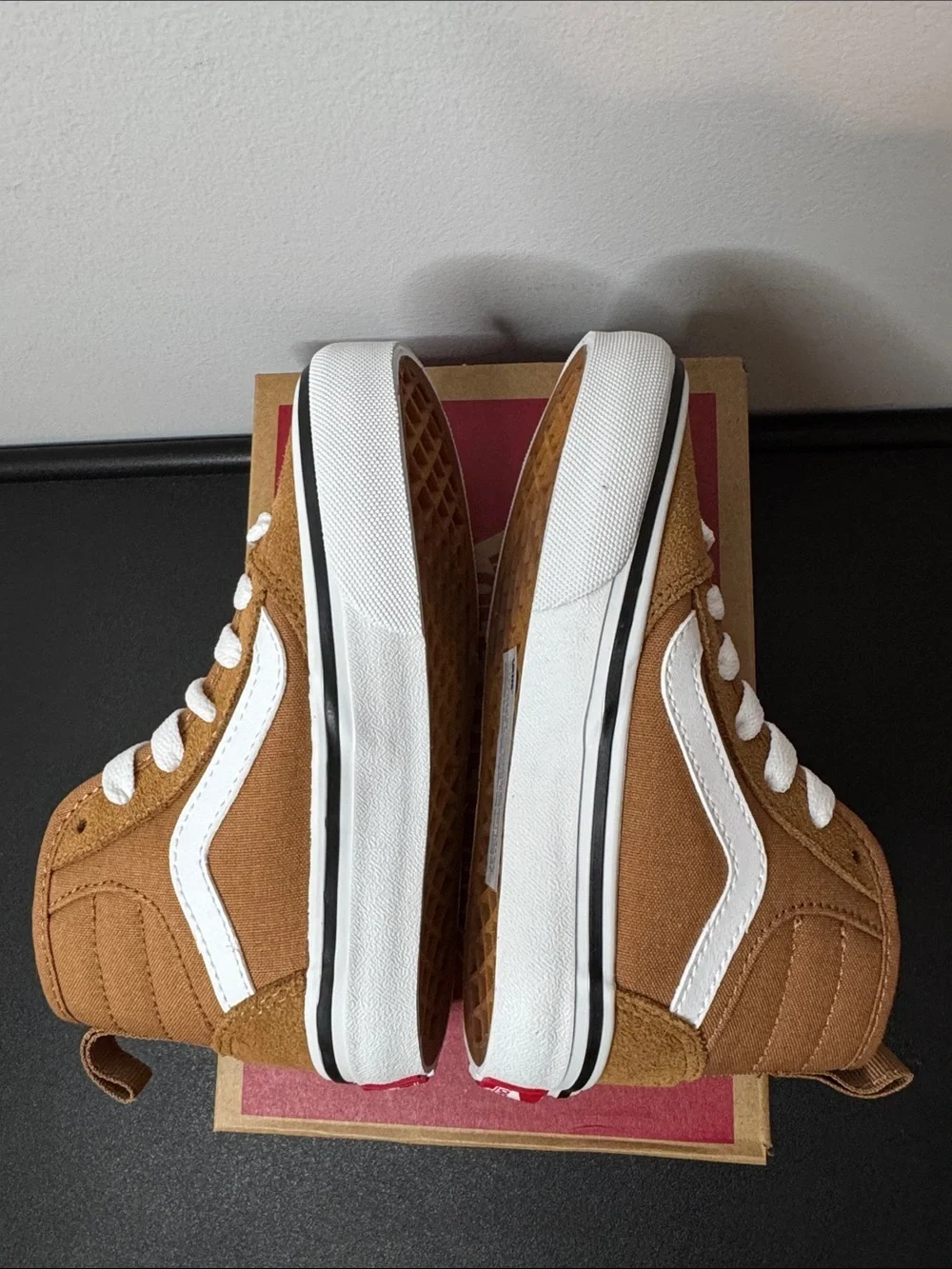 Vans Ashwood Hi Devon Brown Suede Chipmunk High-Top Sneakers Toddler 11 New NIB